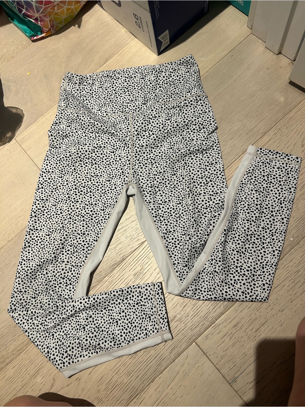 Women's High-Waist Speckled Leggings - pocket
